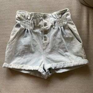 Zara high waisted jeans shorts S